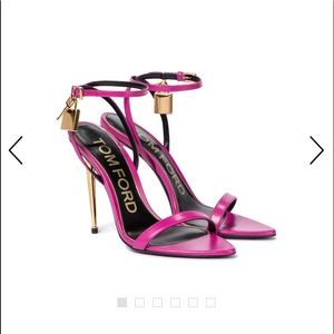 HOT PINK TOM FORD PADLOCK SANDALS